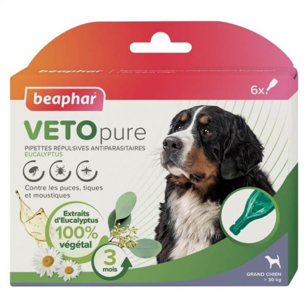 Pipettes anti puce chien de plus de 30kg