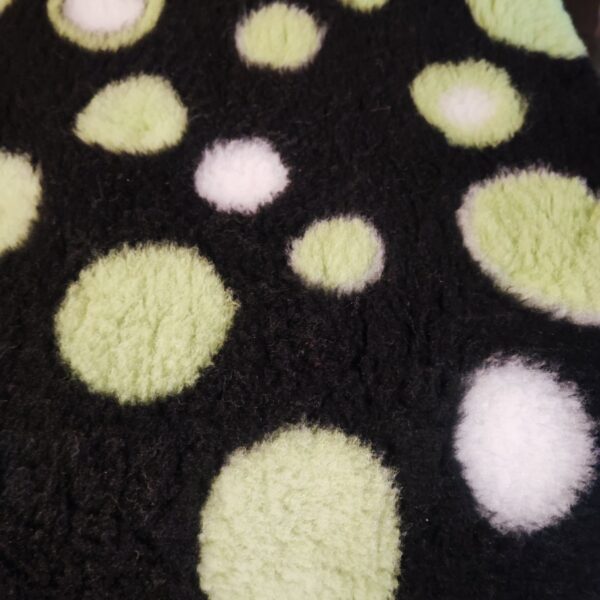 Tapis vet bed noir bulle verte