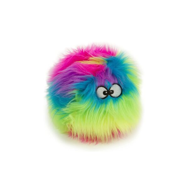 Balle peluche arc en ciel